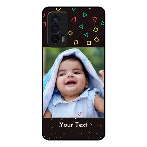 iQOO 7 5G Custom Glass Phone Case - with confetti birthday design iQOO 7 5G Custom Glass Phone Case - with confetti birthday design