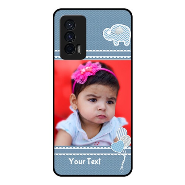 iQOO 7 5G Photo Printing on Glass Case - with Kids Pattern Design