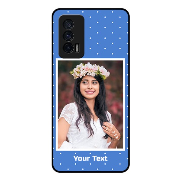 iQOO 7 5G Photo Printing on Glass Case - Polka dots design