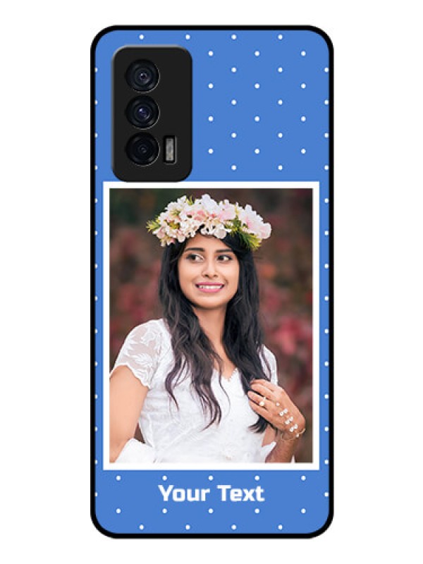 Custom iQOO 7 5G Photo Printing on Glass Case - Polka dots design