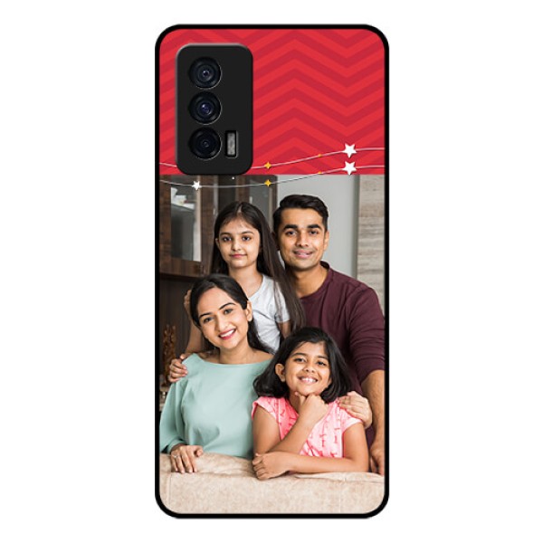 iQOO 7 5G Personalized Glass Phone Case - Happy Family Design