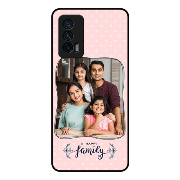 iQOO 7 5G Custom Glass Phone Case - Family with Dots Design