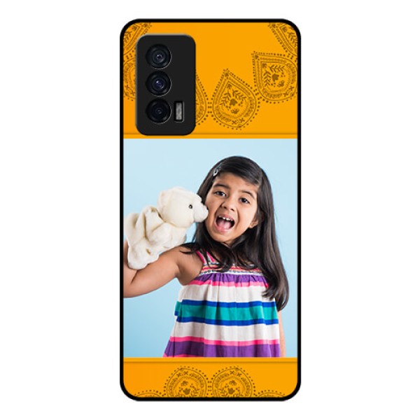 iQOO 7 5G Personalized Glass Phone Case - Photo Wedding Design 