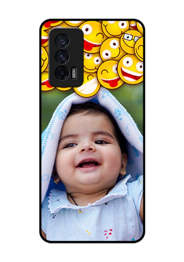 iQOO 7 5G Custom Glass Mobile Case - with Smiley Emoji Design