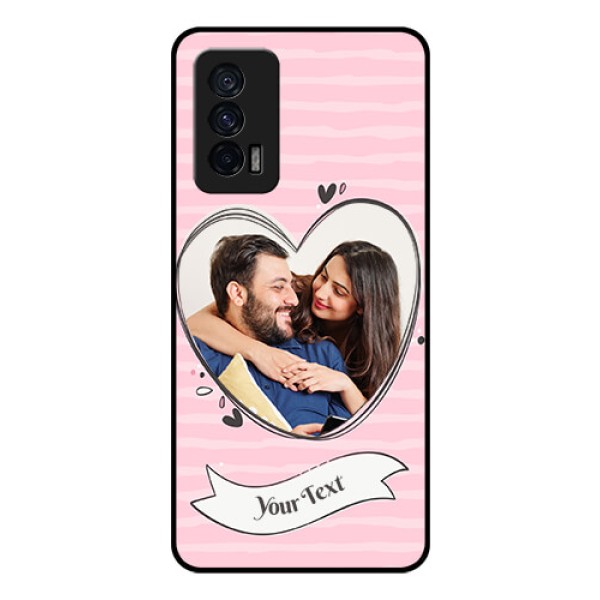 iQOO 7 5G Custom Glass Phone Case - Vintage Heart Design