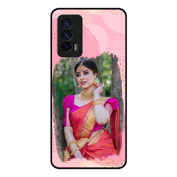 iQOO 7 5G Personalized Glass Phone Case - Gold Glitter Splash Design iQOO 7 5G Personalized Glass Phone Case - Gold Glitter Splash Design