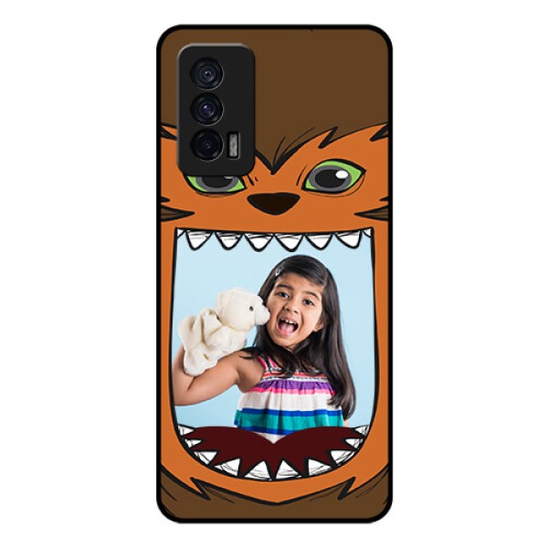iQOO 7 5G Photo Printing on Glass Case - Owl Monster Back Case Design iQOO 7 5G Photo Printing on Glass Case - Owl Monster Back Case Design