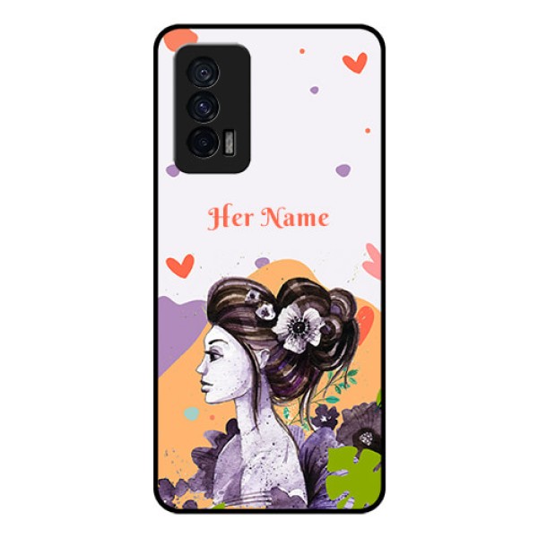 iQOO 7 5G Personalized Glass Phone Case - Woman And Nature Design iQOO 7 5G Personalized Glass Phone Case - Woman And Nature Design