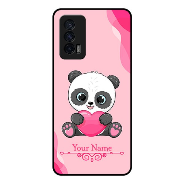 iQOO 7 5G Custom Glass Mobile Case - Cute Panda Design