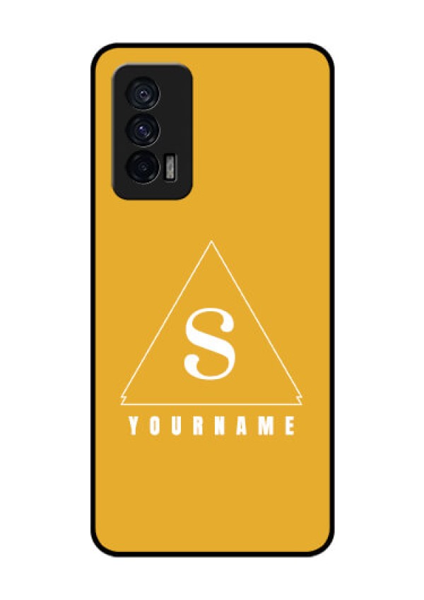 iQOO 7 5G Personalized Glass Phone Case - simple triangle Design
