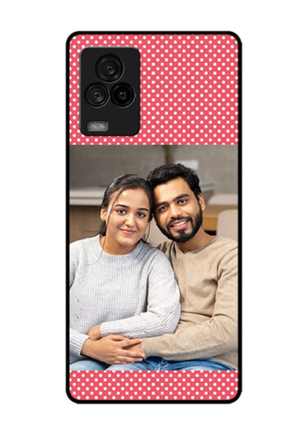 iQOO 7 Legend 5G Custom Glass Phone Case - White Dotted Design