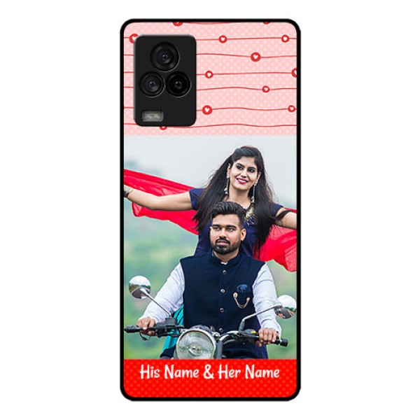 iQOO 7 Legend 5G Personalized Glass Phone Case - Red Pattern Case Design iQOO 7 Legend 5G Personalized Glass Phone Case - Red Pattern Case Design