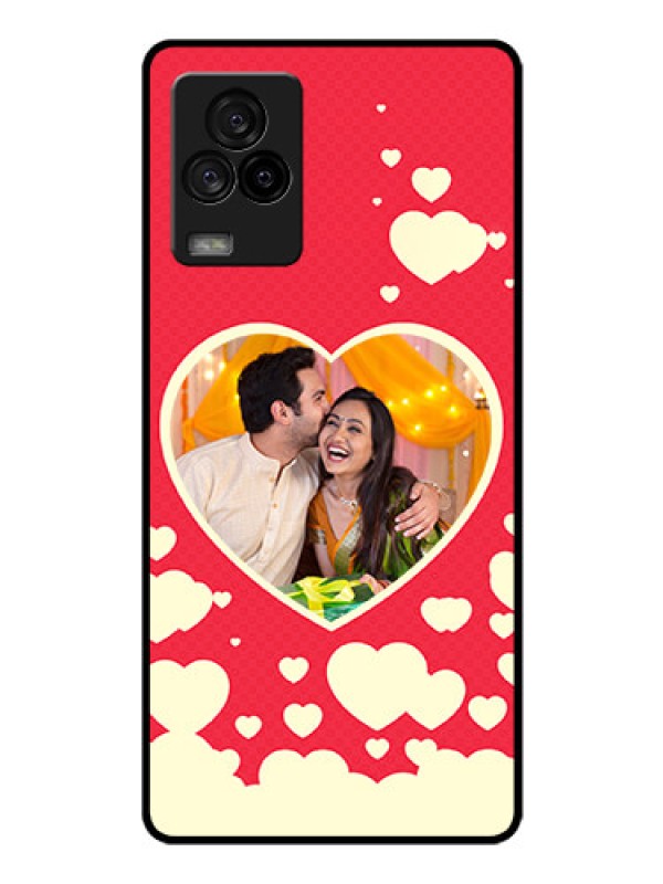 Custom iQOO 7 Legend 5G Custom Glass Mobile Case - Love Symbols Phone Cover Design