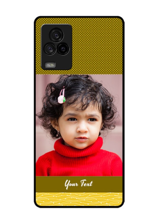 iQOO 7 Legend 5G Custom Glass Phone Case - Simple Green Color Design