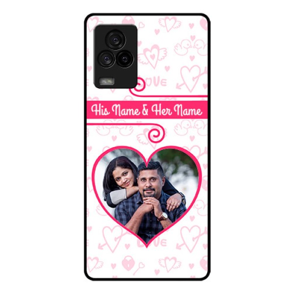 iQOO 7 Legend 5G Personalized Glass Phone Case - Heart Shape Love Design iQOO 7 Legend 5G Personalized Glass Phone Case - Heart Shape Love Design