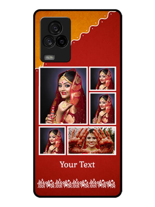 Custom iQOO 7 Legend 5G Personalized Glass Phone Case - Wedding Pic Upload Design