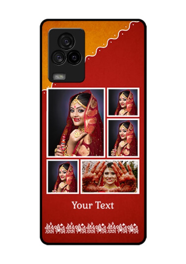 iQOO 7 Legend 5G Personalized Glass Phone Case - Wedding Pic Upload Design