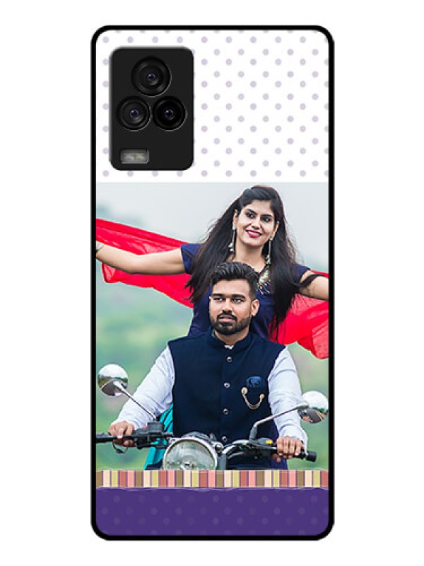 Custom iQOO 7 Legend 5G Photo Printing on Glass Case - Cute Family Design