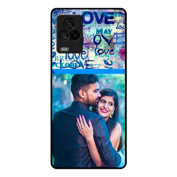 iQOO 7 Legend 5G Custom Glass Mobile Case - Colorful Love Design