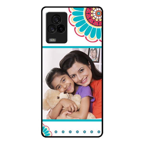 iQOO 7 Legend 5G Custom Glass Phone Case - Flower Design