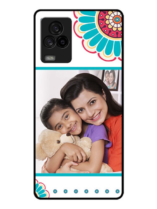 Custom iQOO 7 Legend 5G Custom Glass Phone Case - Flower Design