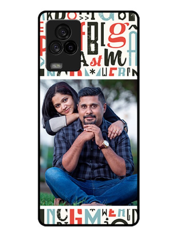 Custom iQOO 7 Legend 5G Personalized Glass Phone Case - Alphabet Design