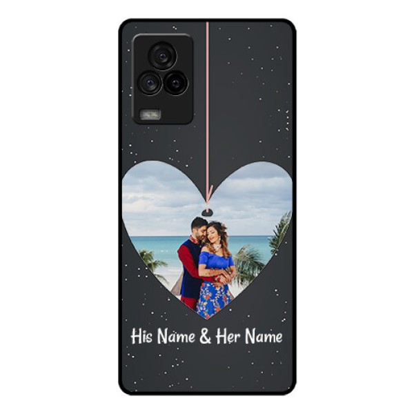 iQOO 7 Legend 5G Custom Glass Phone Case - Hanging Heart Design