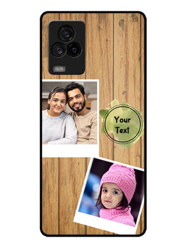 Custom iQOO 7 Legend 5G Custom Glass Phone Case - Wooden Texture Design
