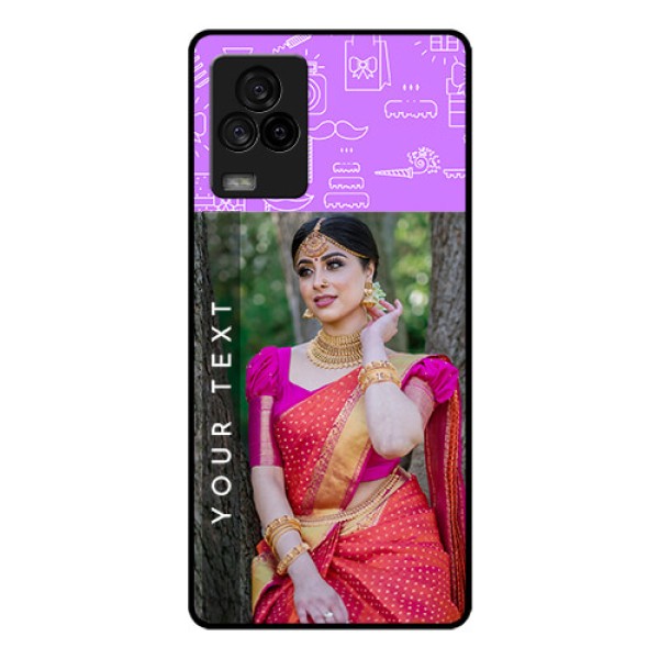iQOO 7 Legend 5G Custom Glass Mobile Case - Birthday Icons Design