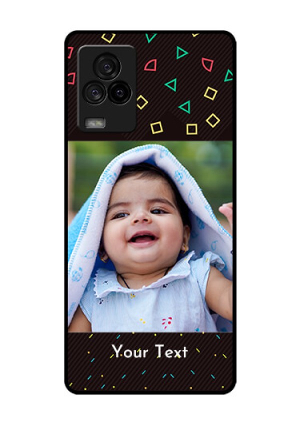 iQOO 7 Legend 5G Custom Glass Phone Case - with confetti birthday design