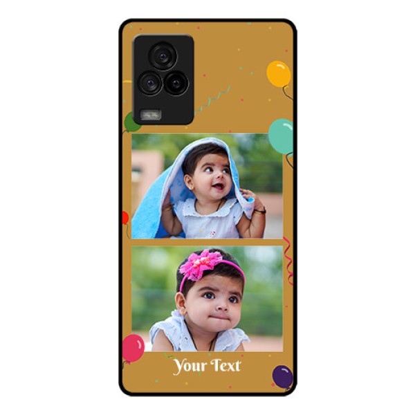 iQOO 7 Legend 5G Personalized Glass Phone Case - Image Holder with Birthday Celebrations Design iQOO 7 Legend 5G Personalized Glass Phone Case - Image Holder with Birthday Celebrations Design