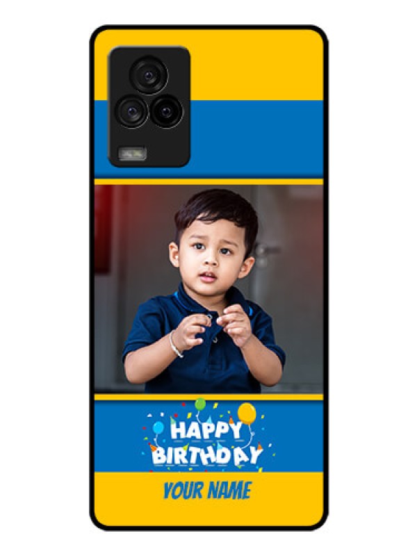 Custom iQOO 7 Legend 5G Custom Glass Mobile Case - Birthday Wishes Design