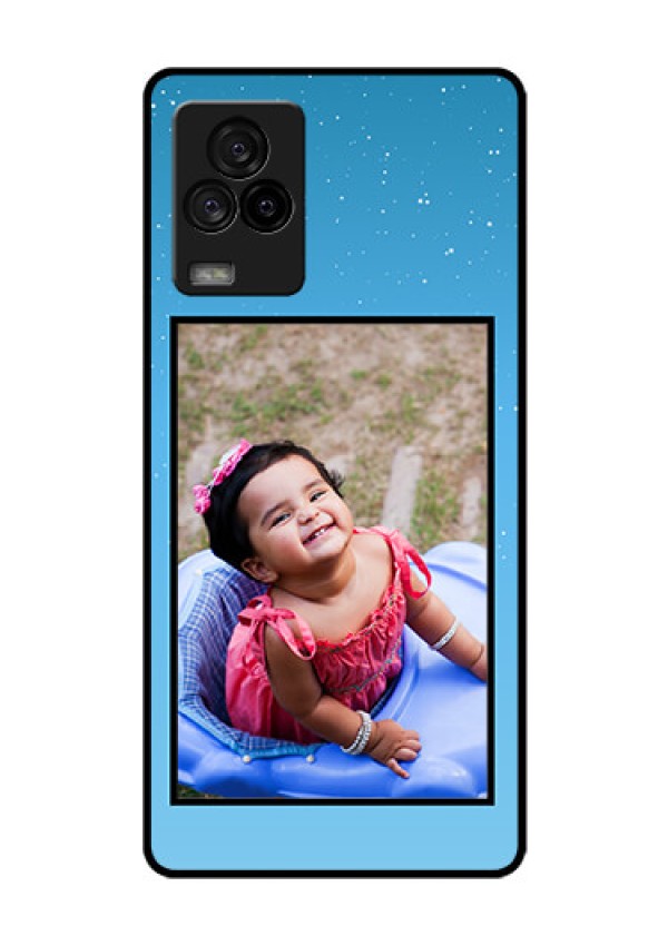 iQOO 7 Legend 5G Custom Glass Mobile Case - Wave Pattern Colorful Design