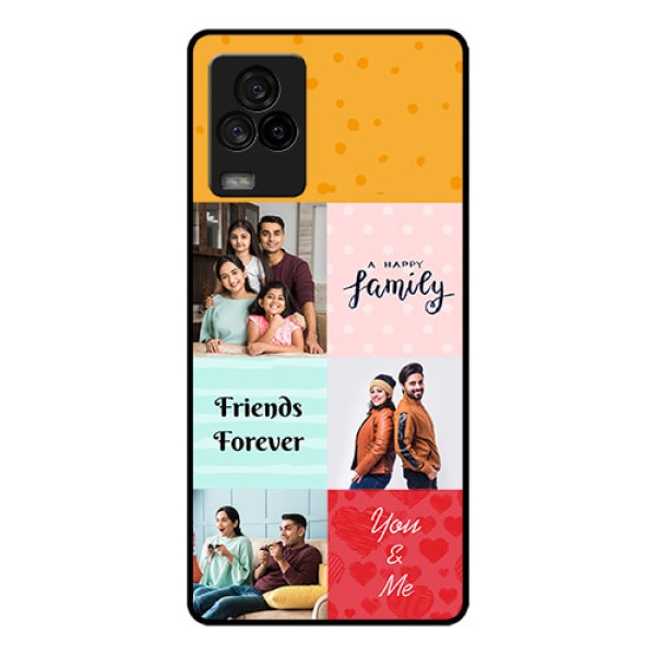 iQOO 7 Legend 5G Personalized Glass Phone Case - Images with Quotes Design