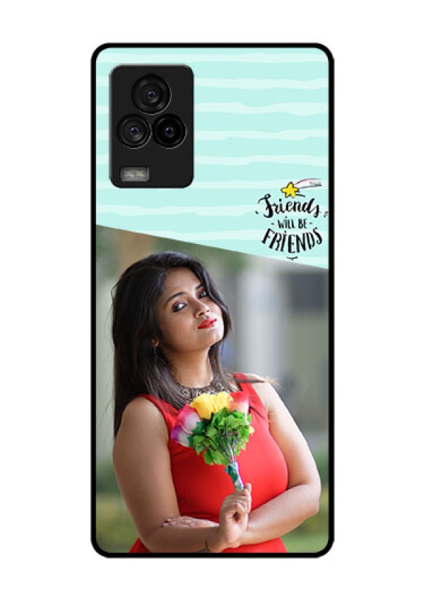 iQOO 7 Legend 5G Custom Glass Phone Case - Friends Picture Icon Design