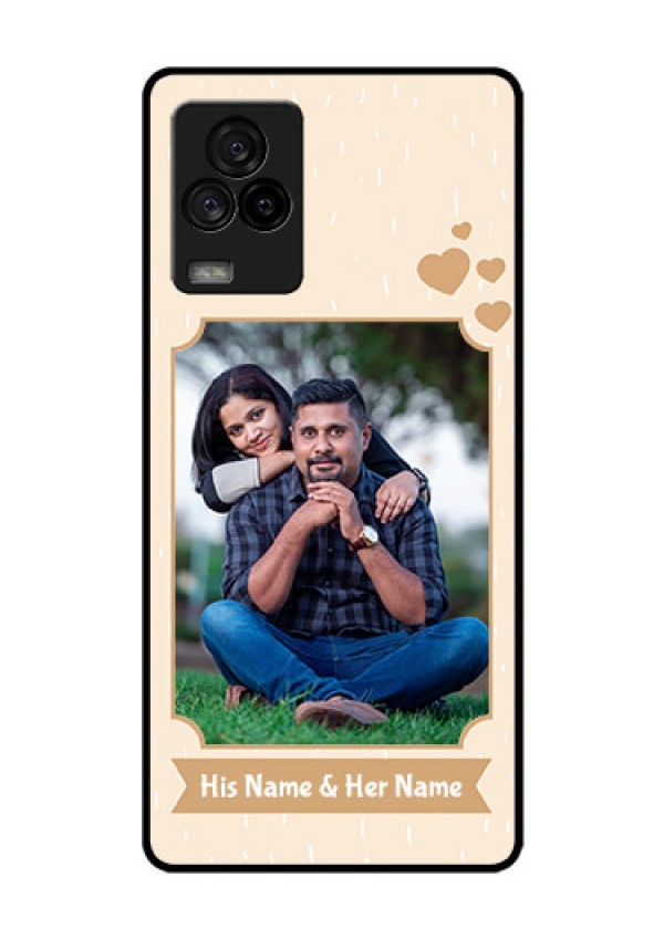 iQOO 7 Legend 5G Custom Glass Phone Case - with confetti love design 