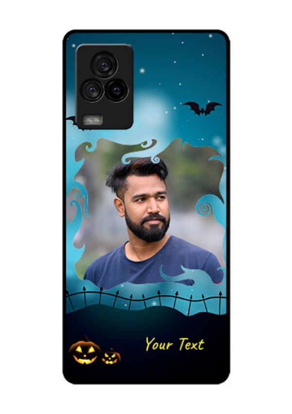 iQOO 7 Legend 5G Custom Glass Phone Case - Halloween frame design