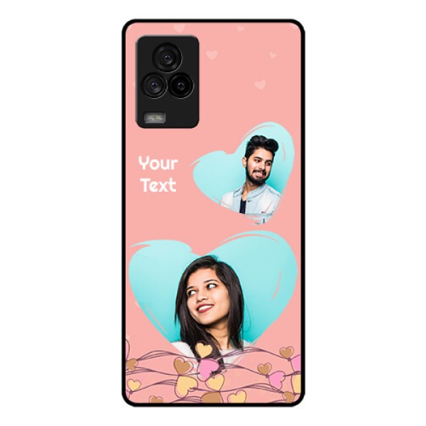 iQOO 7 Legend 5G Custom Glass Mobile Case - Love Doodle Design