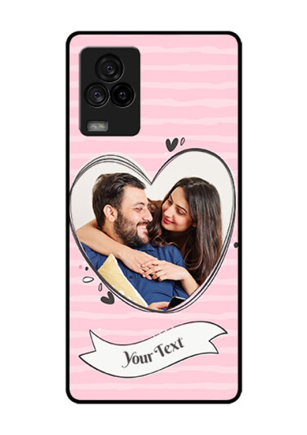 iQOO 7 Legend 5G Custom Glass Phone Case - Vintage Heart Design