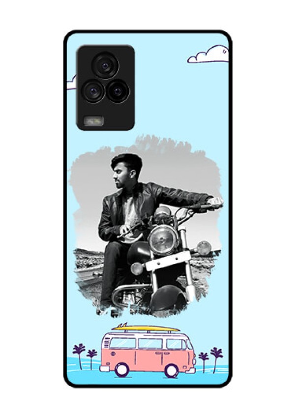 iQOO 7 Legend 5G Photo Printing on Glass Case - Travel & Adventure Design