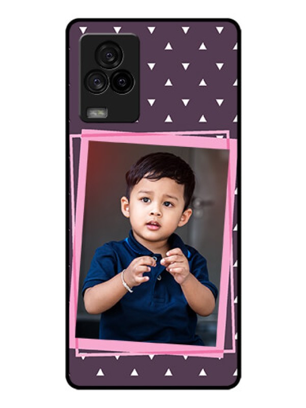 Custom iQOO 7 Legend 5G Custom Glass Mobile Case - Triangle Pattern Dotted Design