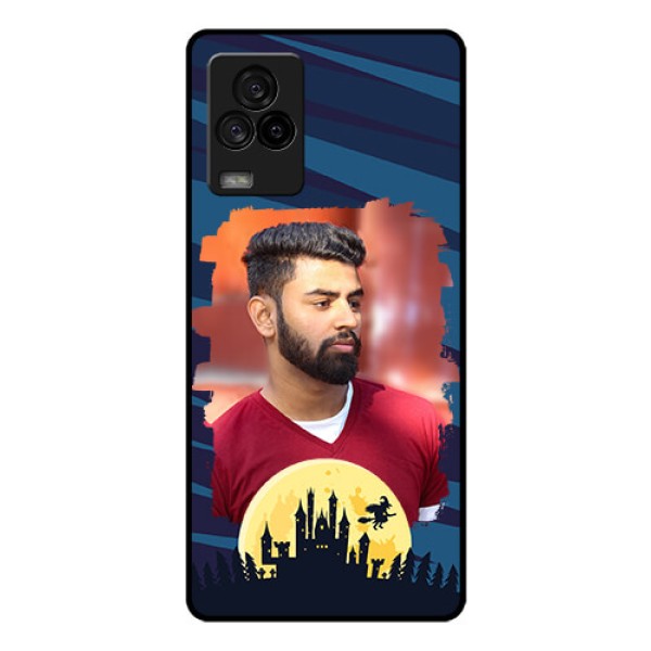 iQOO 7 Legend 5G Photo Printing on Glass Case - Halloween Witch Design 