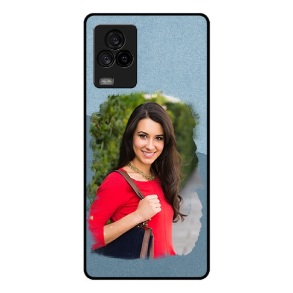 iQOO 7 Legend 5G Custom Glass Mobile Case - Grunge Line Art Design