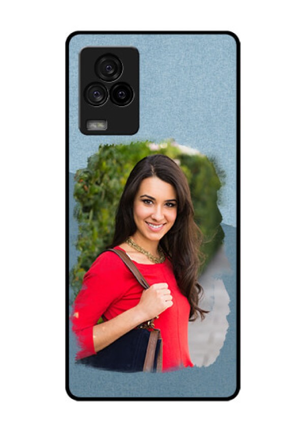 iQOO 7 Legend 5G Custom Glass Mobile Case - Grunge Line Art Design