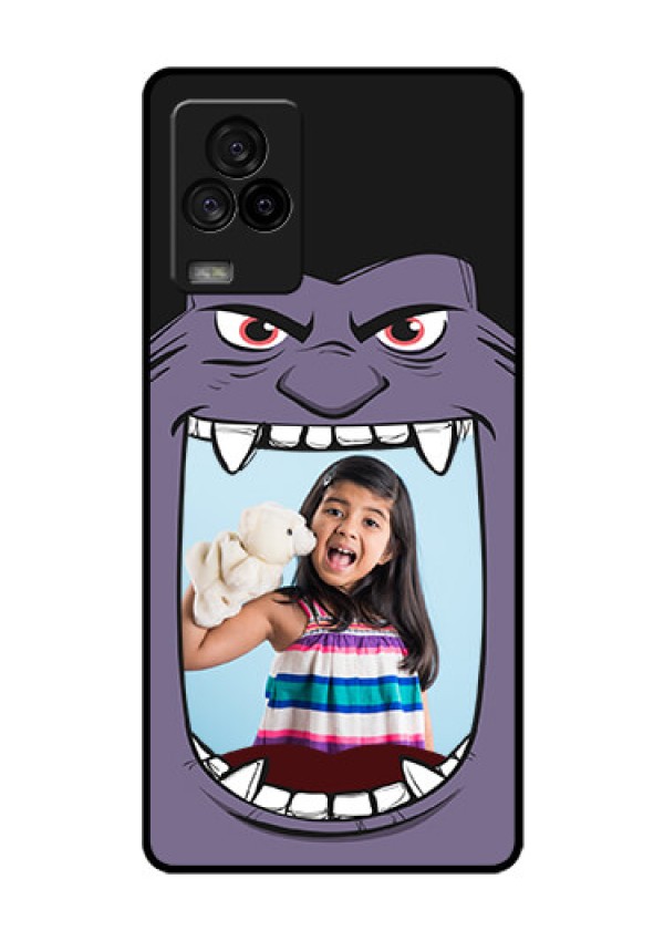 iQOO 7 Legend 5G Custom Glass Phone Case - Angry Monster Design