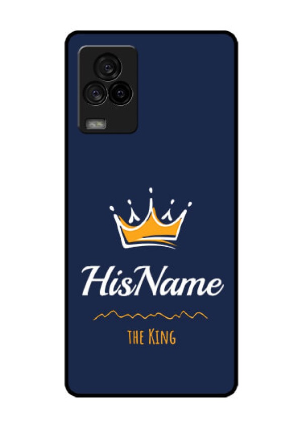 iQOO 7 Legend 5G Glass Phone Case King with Name