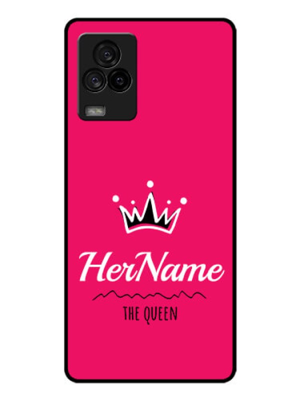 Custom iQOO 7 Legend 5G Glass Phone Case Queen with Name