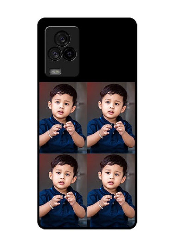 iQOO 7 Legend 5G 4 Image Holder on Glass Mobile Cover