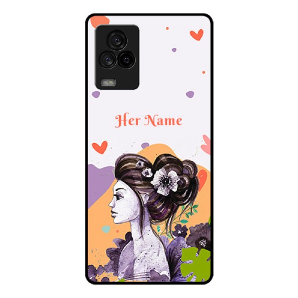 iQOO 7 Legend 5G Personalized Glass Phone Case - Woman And Nature Design iQOO 7 Legend 5G Personalized Glass Phone Case - Woman And Nature Design