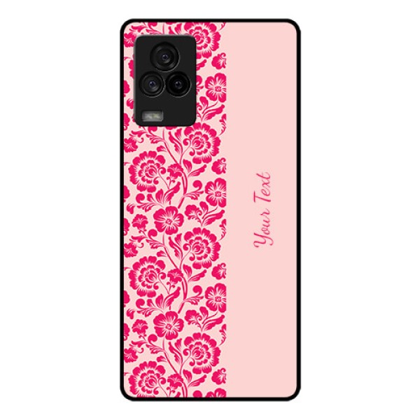 iQOO 7 Legend 5G Custom Glass Phone Case - Attractive Floral Pattern Design